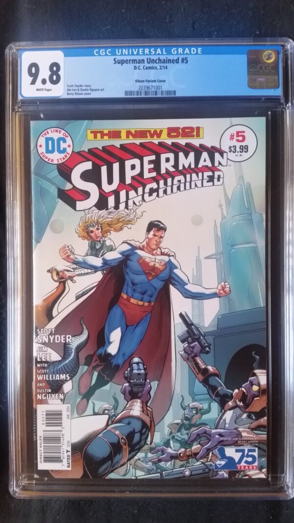 Superman Unchained (2013 DC) #5 Kitson Bronze Age Variant CGC 9.8 1:50