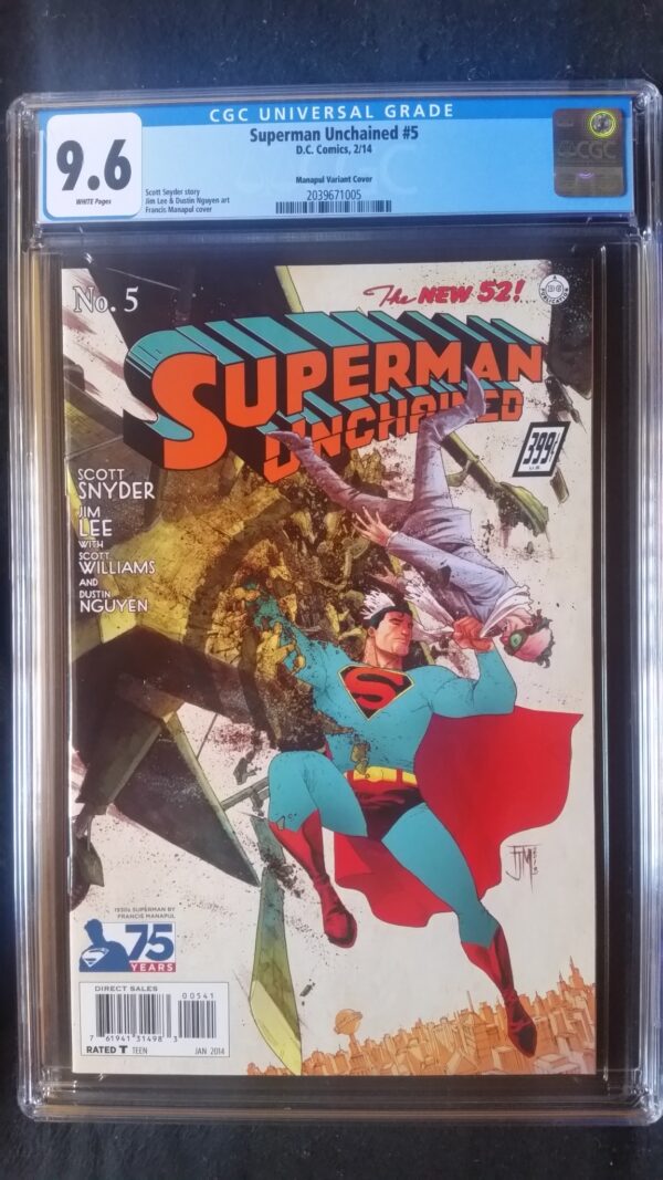 Superman Unchained (2013 DC) #5 Manpul 1930s Variant CGC 9.6 1:100