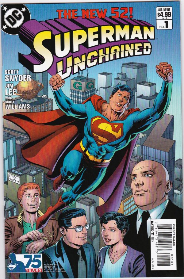 Superman Unchained (2013 DC) #1 Ordway Modern Age Variant NM+ 1:25