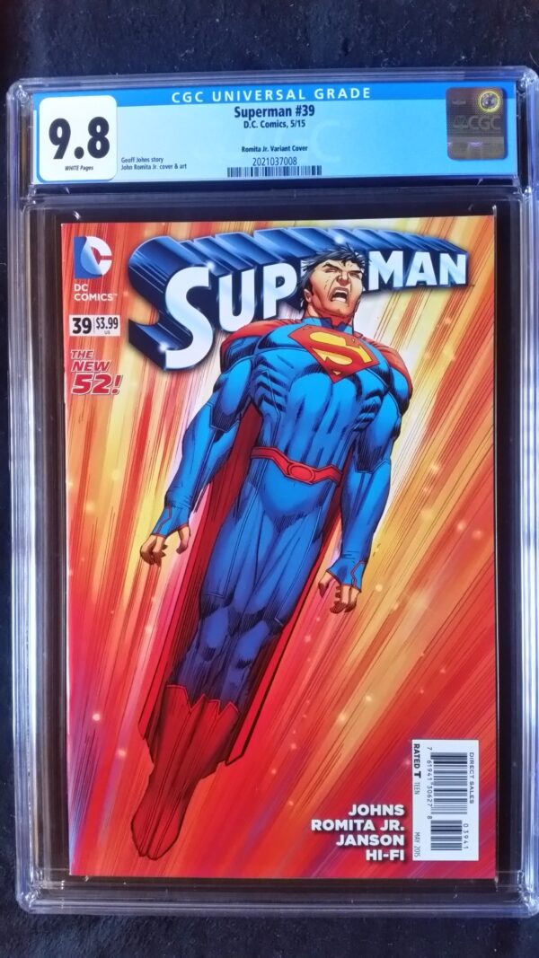 Superman (2011 3rd Series) #39 Romita Jr Variant CGC 9.8 1:100