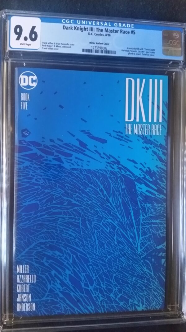 Dark Knight III Master Race (2015) #5 Miller Variant CGC 9.6 1:100