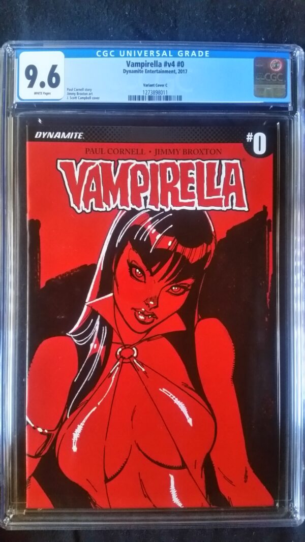Vampirella (2017 Dynamite) #0 Campbell Sneak Peek Variant CGC 9.6 1:100
