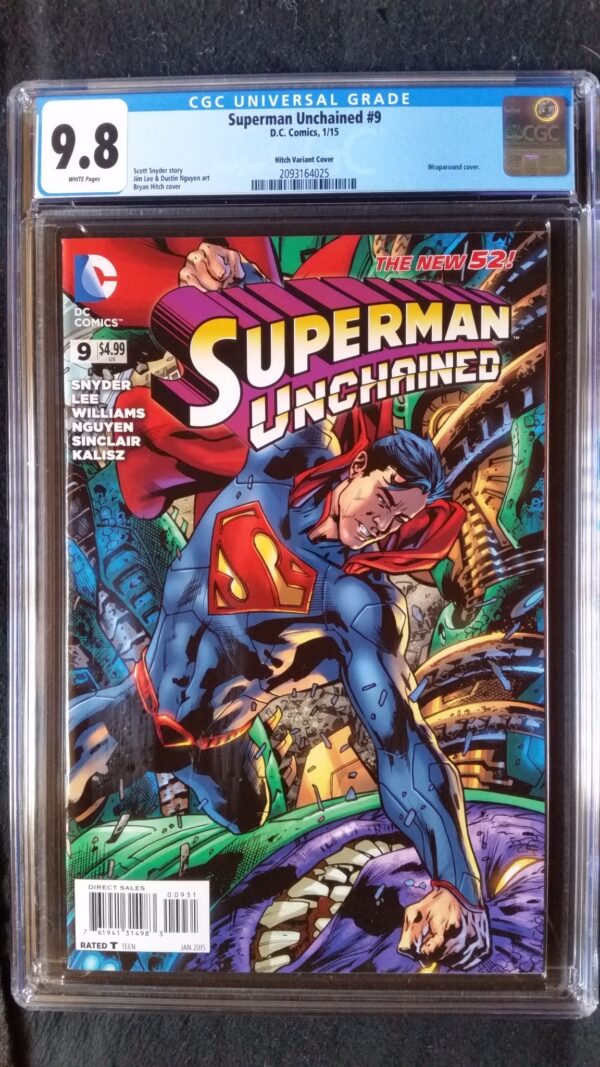Superman Unchained (2013 DC) #9 Hitch Variant CGC 9.8 1:50
