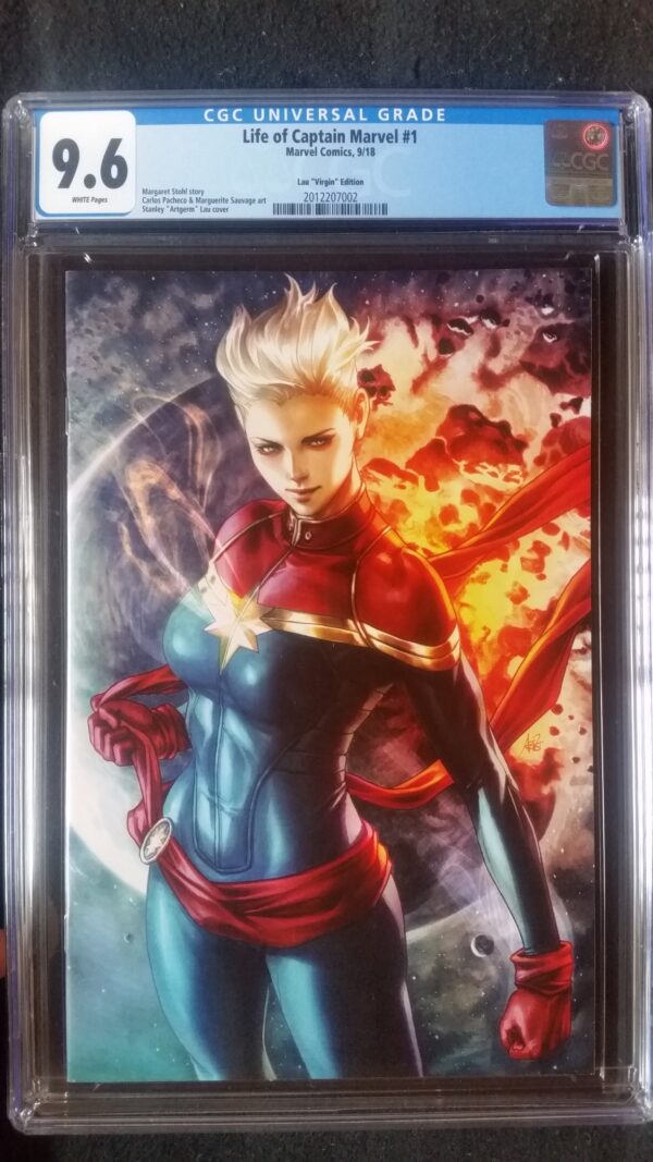 Life of Captain Marvel (2018) #1 Artgerm Virgin Varaint CGC 9.6 1:200