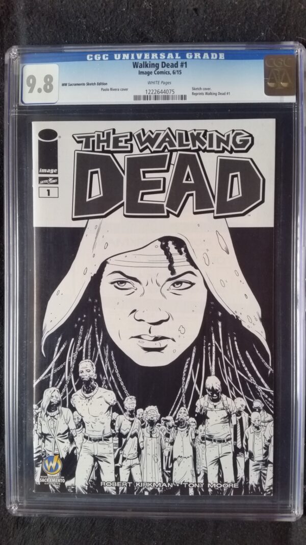 Walking Dead (2003 Image) #1 Wizard World Sacramento Sketch CGC 9.8