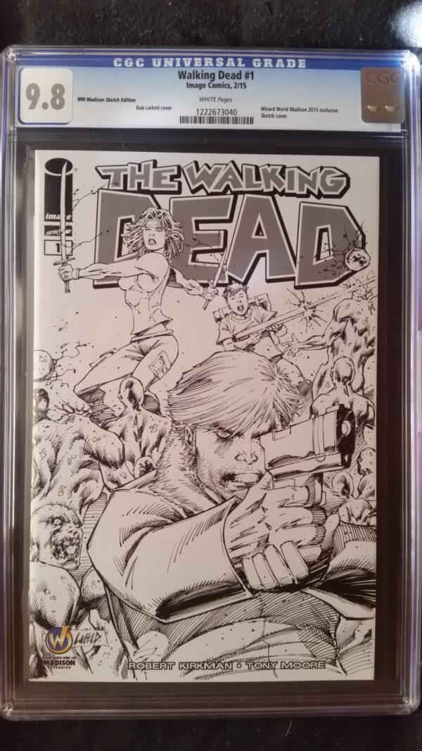 Walking Dead (2003 Image) #1 Wizard World Madison Sketch Variant CGC 9.8